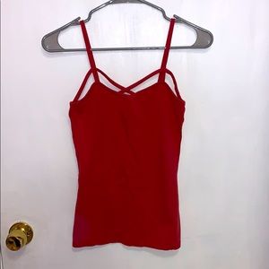 red tank top